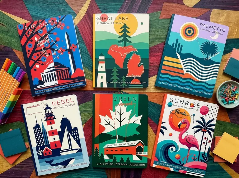 State Pride Notebook Collection featured artwork