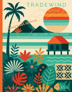 American Samoa State Pride Notebook cover