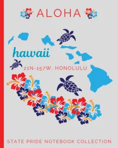 Hawaii State Pride Notebook cover