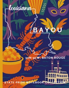 Louisiana State Pride Notebook cover