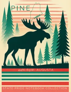 Maine State Pride Notebook cover