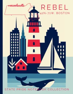 Massachusetts State Pride Notebook cover