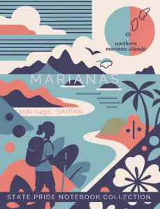 N. Mariana Islands State Pride Notebook cover