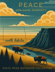 North Dakota State Pride Notebook cover