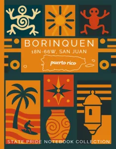 Puerto Rico State Pride Notebook cover