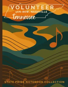 Tennessee State Pride Notebook cover
