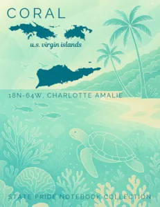 U.S. Virgin Islands State Pride Notebook cover