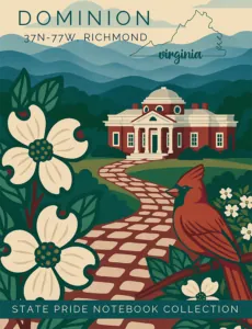 Virginia State Pride Notebook cover