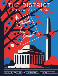 Washington D.C. State Pride Notebook cover