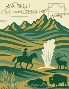Wyoming State Pride Notebook cover